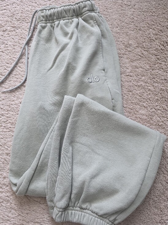 ALO Yoga Pants - ALO Yoga Accolade Sweatpant Jogger in Limestone Small